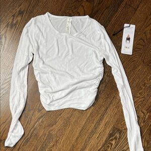 Alo gathering long sleeve - M white